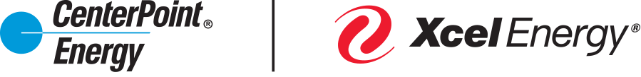 CenterPoint Energy logo and Xcel Energy logo